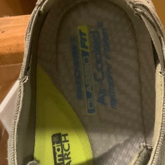 Skechers brown classic fit, memory foam, air cooled, slip on men’s shoes size 11 - Picture 6 of 8